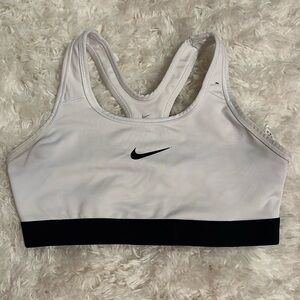 Kids white Nike sports bra
